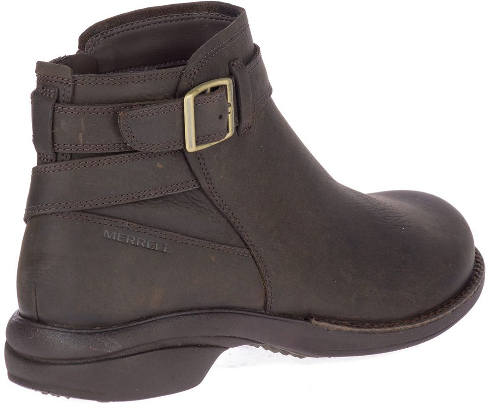 Botas Senhora - Merrell Andover Bluff Waterproof - Marrom - LWP278635